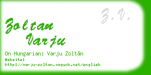 zoltan varju business card